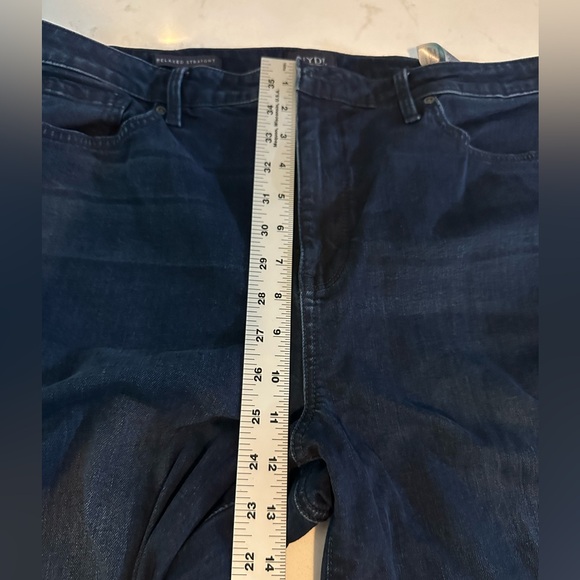 NYDJ Jeans Relaxed Straight Stretch Dark Wash Size 16 LiftTuck Technology - Picture 9 of 12